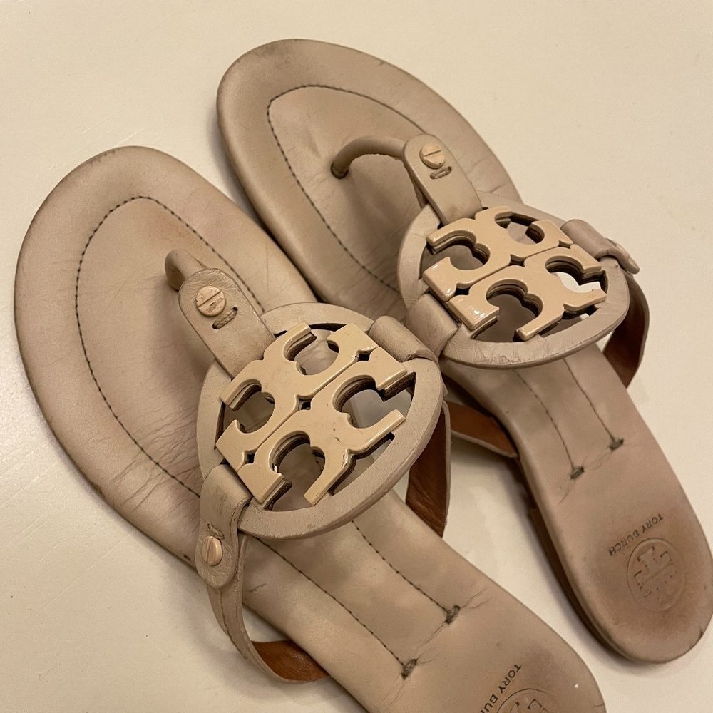 Tory Burch Miller Sandals Off White